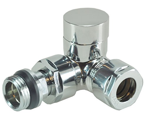 Heizkörper Ventil Komplettset inkl. Thermostat vorne, Eckventil (Anschluss links) Heizung Anschluss Set Garnitur - 3