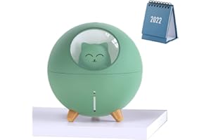 croselyu Multi-Mode Small Mini Spray USB Humidifier Office Desktop Cartoon Atmosphere Light Decompression Gift (Green)