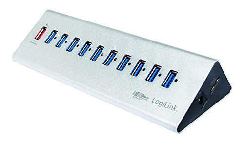 LogiLink USB 3.0 Hub 10-Port + 1x Schnell-Ladeport
