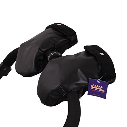Tititnins Pushchair/Stroller Handlebar Mitts Hand Muff NAPA NE.Polar Negro