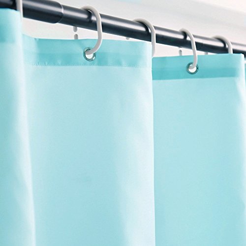 S-ZONE Blumen mit Vögeln und Schmetterling Drucken Duschvorhang verdicken Anti-Schimmel Textilien Polyester Wasserabweisend 180×180 cm mit 12 Vorhangringe - 5
