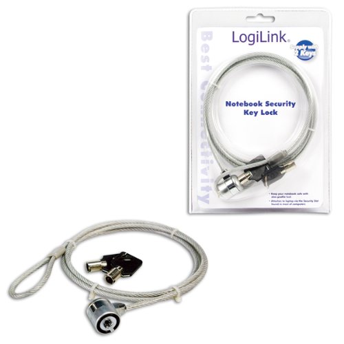LogiLink Notebook Diebstahlsicherung mit Schloss silber - 2