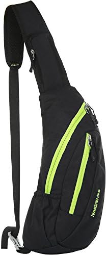 Casual Compact Lightweight Nylon Chest Sling Shoulder Backpacks Small Waterproof Crossbody Bag for Cycling,Hiking,Walking