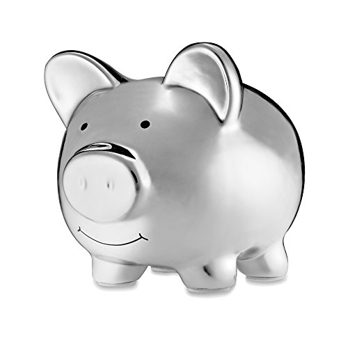 Preisvergleich Produktbild Babuqee 960260 - Piggy Bank silver - Sparschwein, silber