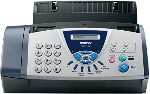 Preisvergleich Produktbild Brother FAX-T102 Thermo Transfer Faxgerät, grau