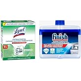 Lysol Antibakteriyel &Ccedil;amaşır Makinesi Temizleyici &Ccedil;am ve Okaliptus Ferahlığı 250 ml ve Finish Bulaşık Makinesi Temizleyicisi 