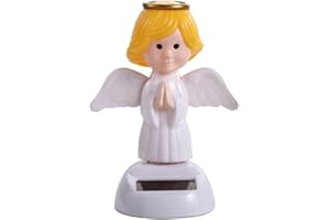 OPEMG Solar Powered Dancing,White Solar Dancing Figures,Solar Powered Shaking Hand,for Car Decoration Window Car Dashboard Decor Solar Power Kits