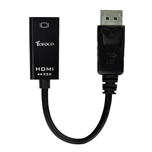 TOFOCO DP auf HDMI, 4K * 2K Displayport auf HDMI High Speed-Adapter mit Audio (Stecker zu Buchse) für Tabelle PC, Laptop , HDTV, Heimkino, Projektor in Schwar - 2