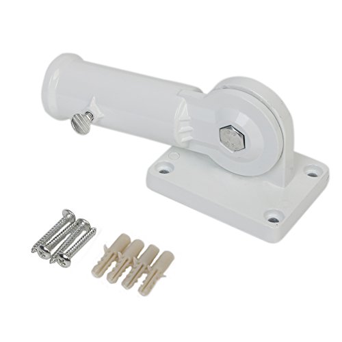 ouba Wandhalterung Fahnenstange Halter verschiedenen weiß Pulver, Halterung verstellbar Metall gegossen Windsack Boden - 2