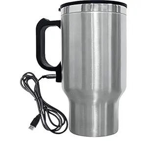 Faauto Stainless Steel 12V Car Charging Travel Electric Heating Mug Kettle for Mahindra e2o Plus