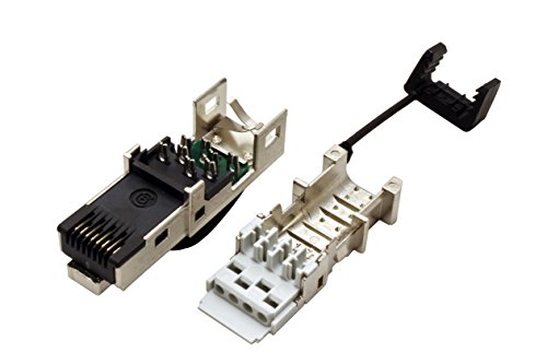 Metz Connect Feldkonfektionierbarer 8-adriger RJ45-Stecker E-DAT Industry Cat.6 IP20 field plug, 1 Stück, 1401405012-I - 2