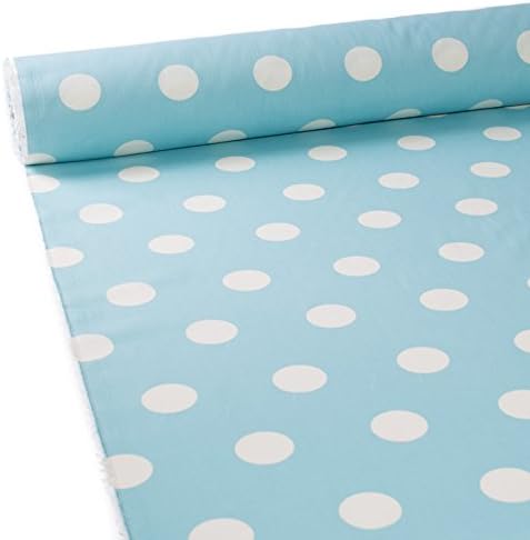 GALERIAS MADRID Fabric Popelin Lycra Lunar Gata F/Celeste