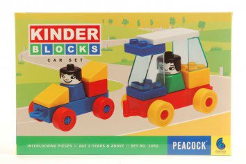 Peacock Kinder Blocks Car Set Peacock Kinder Blocks Car Set