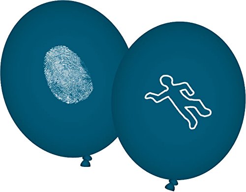 8 Luftballons * DETEKTIVE * für Party und Geburtstag // Kindergeburtstag Mottoparty Ballon Ballons Sherlock Holmes