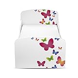 Leomark KINDERBETT 140×70 mit Schublade Funktionsbett Einzelbett mit Matratze Motiv: Schmetterlinge Sehr Einfache Montage, Bettkasten - 3