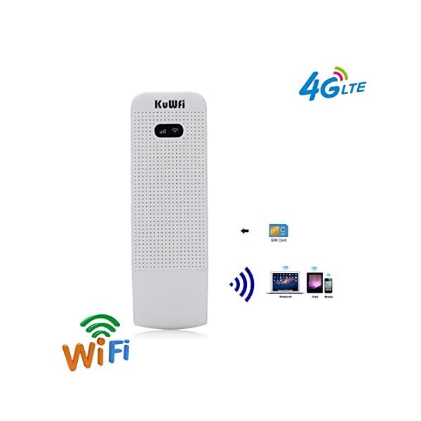 LTE Surfstick, 100Mbps 4G LTE Beweglicher Wifi Fräser USB WiFi Fräser Mobiler drahtloser Netz-Hotspot mit SIM Einbauschlitz Unterstützung FDD B1 / B3 / B5 / B7 / B8 / B20 im Freien und Innen auf dem Bus oder im Auto