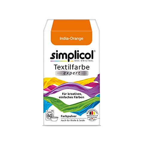 Simplicol Textilfarbe expert -Für kreatives, einfaches Färben - 1702 "Indigo-Orange" Neu!