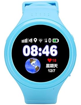 longqi Armbanduhr GPS WIFI lbs AGPS runden Zifferblatt Silikon Band Smart Tracker Armbanduhr für Kinder