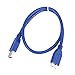 Price comparison product image LouiseEvel215 USB 3.0 A To Micro B Cable For WD Seagate Samsung External Hard Drive Cable Matters Micro USB Cable in Blue 1 Meter