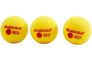 Babolat Red Foam, Lot de 3 Balles de Tennis