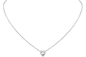 Suplight Collana Donna Argento 925 con Pietra di Nascita 12 Mesi Collana Donna Punto Luce Cuore Ciondolo Cuore Pietra Portafortunna Zirconia Cubica Confezione Regalo