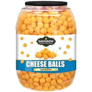 Easygrow Cheese Balls, Tasty & Crunchy Party Snack Baked with Cheddar Cheese For Kids & Adults (Pack of 1)