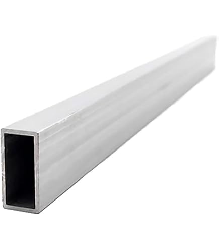 Tube Aluminium Rectangulaire Alberts 1000x50x20mm - Profilé Naturel épaisseur 2mm