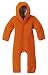 Disana - Walk-Overall, 3-7 months (Height 23-27) (62/68), Orange, 100% Organic Merino Wool