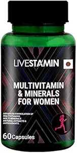 Livestamin Multivitamin And Mineral Supplement for Women - 60 Capsules