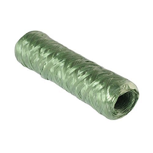 Xclou Bindfaden - Bastband in Grün - Gartenschnur zum Festbinden - Bast-Band für den Garten - Packschnur aus PP - Kunstbast Kordel für Indoor und Outdoor