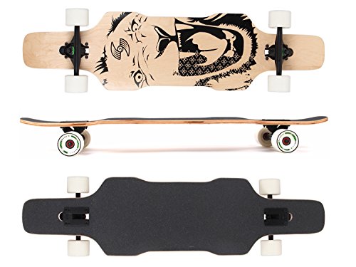 Preisvergleich Produktbild MAXOfit® Deluxe Longboard Lion No.89, Drop Through, 96,5 cm, 7 Schichten, ABEC11