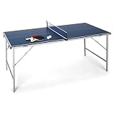 mesas ping pong bogota La construcción es plegable en forma de maleta y sin montaje necesario. El artículo incluye dos palas y tres pelotas, para que la diversión comience sin retrasos.