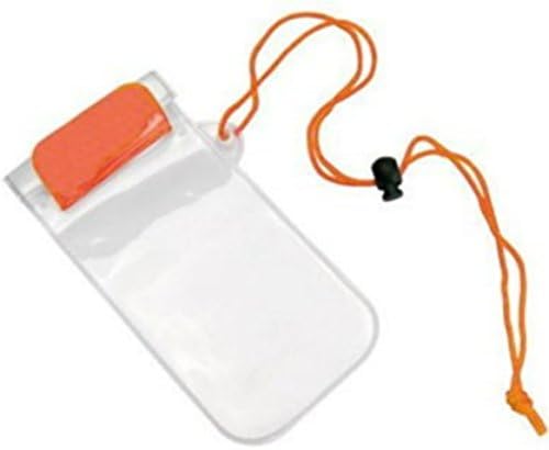 100% Waterproof Camera / Phone Pouch with Neck Cord (orange)