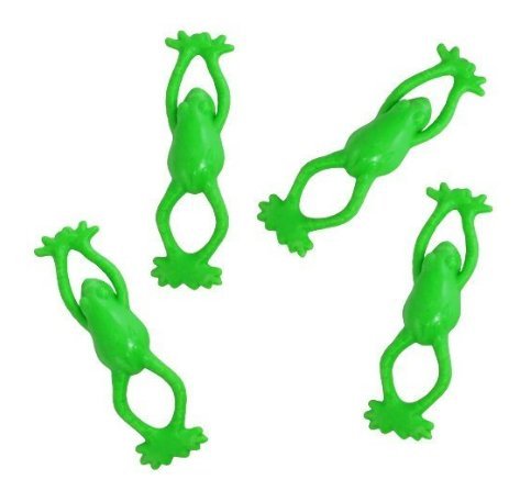 Teeliya® » 12 x Fliegende Frösche ✮ Elastisch, Dehn- und Streckbar ✮ Glibber Spielzeuge ✮ Mitgebsel/Mitbringsel - 2