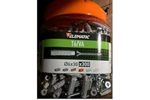 Box scatola tasselli 6x30 300pz con vite Elematic