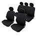 Produktbild ECD Germany Auto Sitzbezug Polyester Schwarz Universal Sitzbezug Sitzbezüge Schonbezug Schonbezüge Sitzschoner