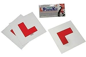 Oxford L plate Kit Oxford Motorcycle Scooter Kit Includes 2 Rigid & 1 Self-Adhesive L Plate OX170