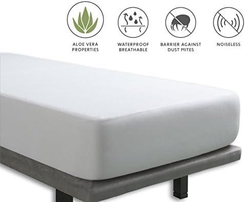 Tural – Waterproof &amp; Breathable Aloe Vera terry mattress protector. 100% Terry cotton. Size 120 x200cm