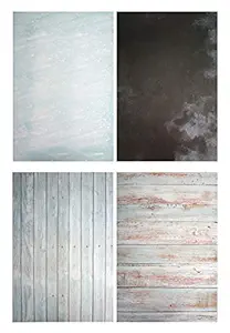 Store2508 (Pack of 2) Flat Lay Flatlay Tabletop Photography Backdrop Background for Food, Jewelry, Cosmetics, Small Product, Photo Pros and More, 56 * 88 cm, (Set E) Multicolour