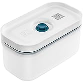 Zwilling Fresh & Save Vakumlu Yemek Taşıma Kabı, S, Plastik, Yari Şeffaf-Akdeniz Mavisi