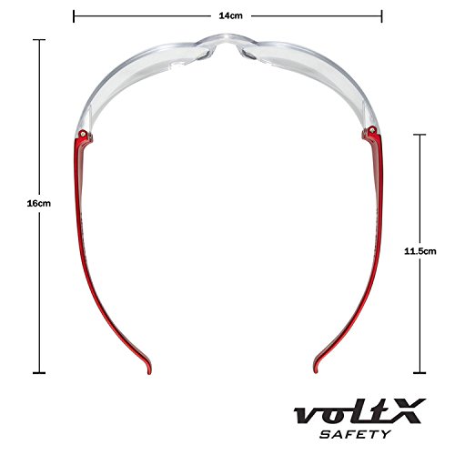 voltX ‘GRAFTER’ BIFOKALE Leichtgewichts Industrie Lesen Schutzbrille, CE EN166F zertifiziert / Sportbrille für Radler (RAUCHGRAU +1.5 Dioptrie) – Safety Reading Glasses - 6