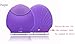 ECVISION Ultrasonic Facial Cleansing Brush Silicone Rechargeable Mini Vibrating Sonic Beauty Instrument Super Facial Cleaner Massager Safe Natural Pleasing Care Cleansing Face Care Machine (Purple)