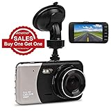 ✅ Unbemannter Wächter: Wenn Sie das Auto anhalten und es verlassen, wechselt die Dash Cam in den Auto Detect-Modus und speichert bis zu 24 Stunden volle Überwachung (Diese Funktion muss mit einem Abwärtskabel verbunden werden, um die Batterie anzuschließen Leistung). Volle Überwachung der vorderen und hinteren Sackgasse mit zwei Kameras, die Ihr Auto vollständig schützt.