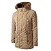 Produktbild Herren Winterjacke Herbst Winter Wintermantel Casual Langarm Baumwollmantel Feste Kapuze Pelzkragen Jacke Top Oberbekleidung Outdoorjacke Übergangsjacke Parka mantel Felicove