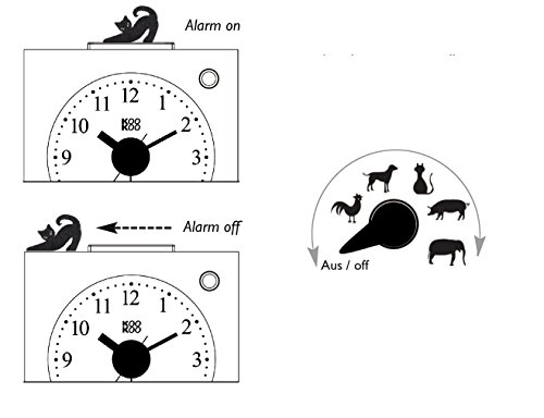 KooKoo KidsAlarm gelb, mit 5 Tierstimmen und Magnettierchen - 7