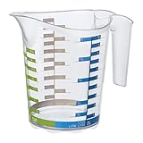 Rotho 1750610379 Messbecher DOMINO aus Kunststoff, Messkanne...