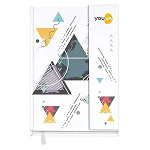 Navneet Youva | Case Bound Office Note Book Journal Diary with Magnetic Cover, Easy to Carry | Note Down Your Important Information? | A5 Size - 14.8 cm x 21 cm | Single Line | 192 Pages