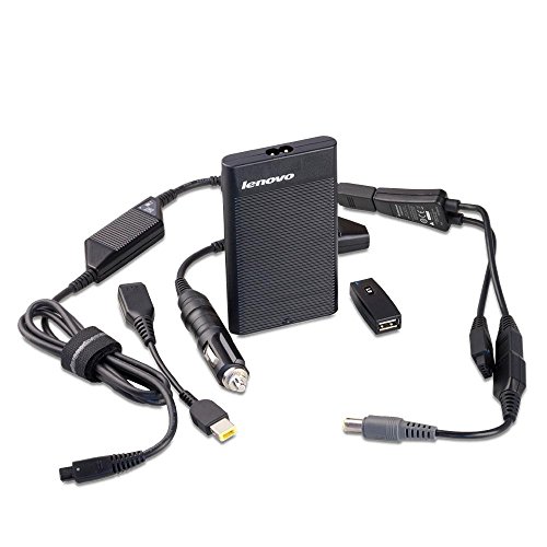 Lenovo 90W Ultraslim AC/DC Combo Adapter - Netzadapter - Wechselstrom / Auto / Flugzeug - Wechselstrom 100-240 - Gleichstrom 10,5-18 V - 90 Watt - Europa (41R4494)