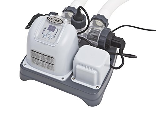 Intex Salzwassersystem Krystal Clear, ECO 7220G, grau, bis 26,500 l Wasserinhalt