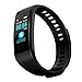 Price comparison product image Fitness Tracker , YUYOUG Y5 Bluetooth 4.0 Smart Watch Sports Fitness Activity Heart Rate Tracker Blood Pressure Watch Exercise Tracker/Smart Watch/Smart Fitness Bracelets Activity/Pedometer (Black)